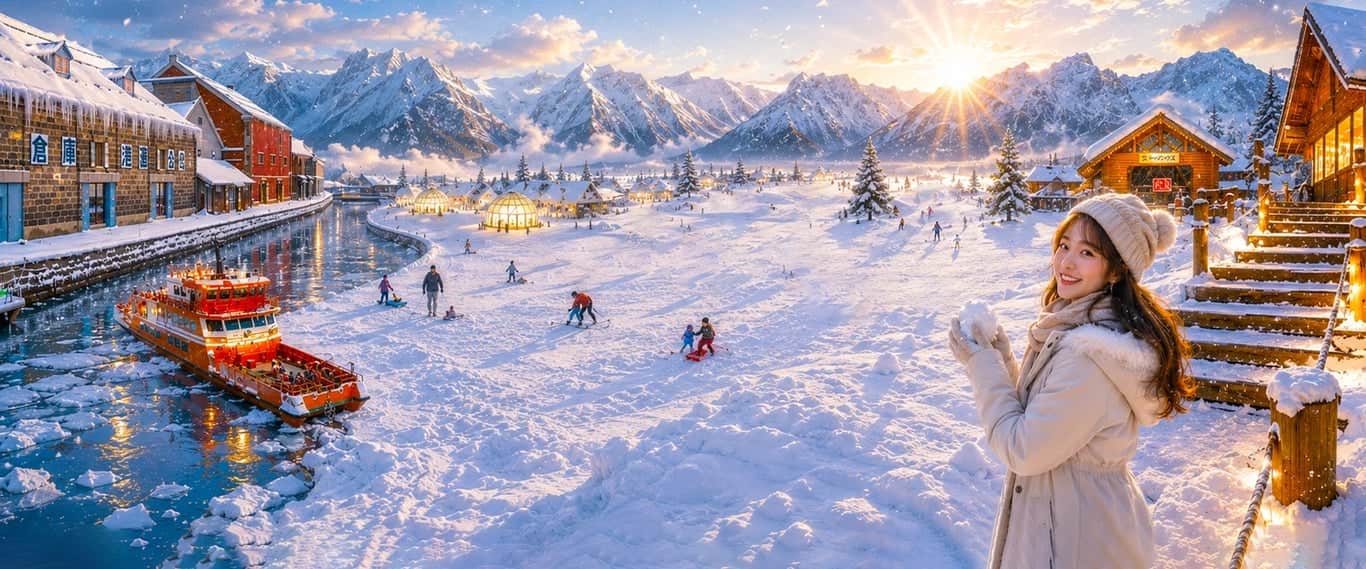 First Snow in Japan... Hokkaido