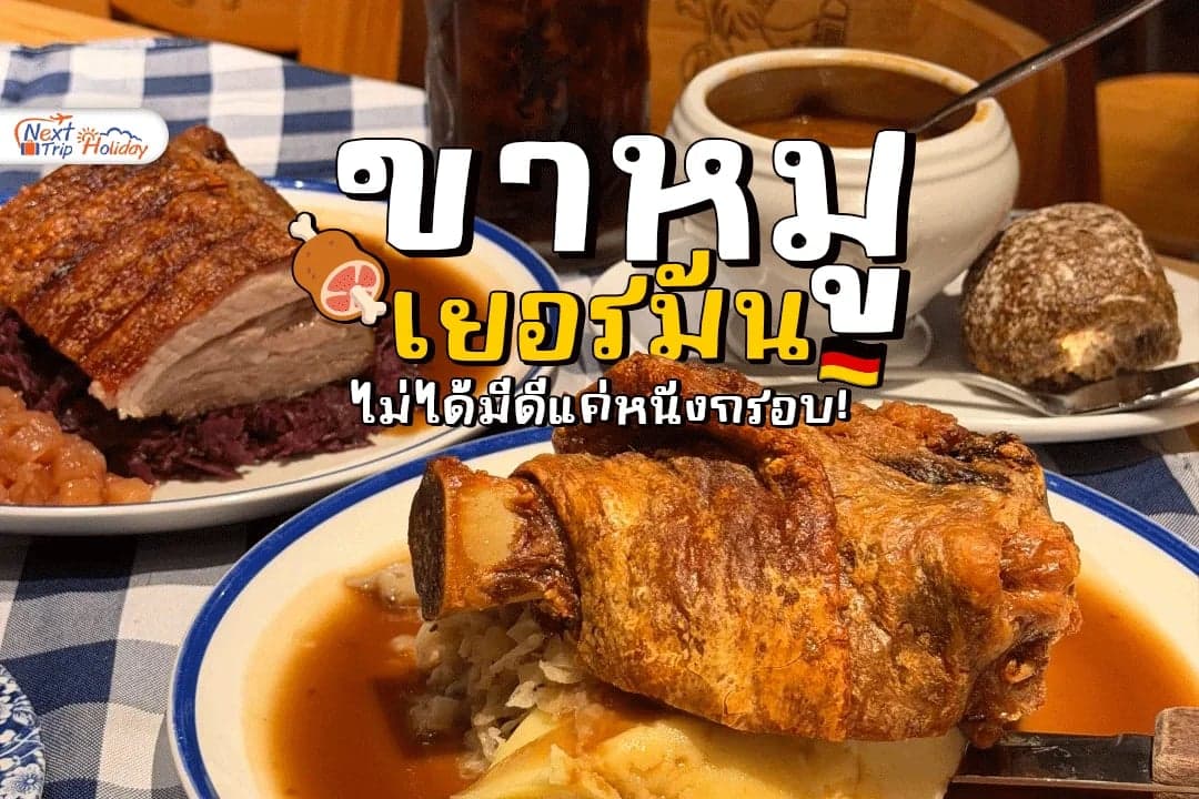 ขาหมูเยอรมัน เมนูกรอบนอกนุ่มใน ที่ไปเยอรมนีแล้วต้องลองสักครั้ง