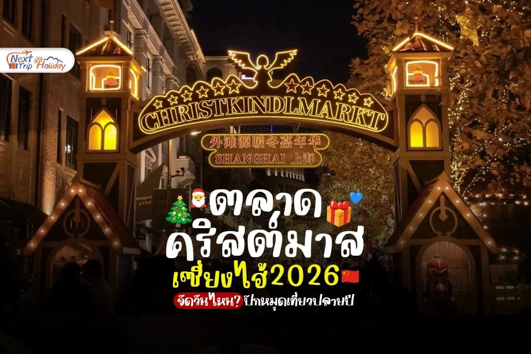 ตลาดคริสต์มาส เซี่ยงไฮ้ 2026 จัดวันไหน? ปักหมุดเที่ยวปลายปี บรรยากาศเหมือนอยู่ยุโรป