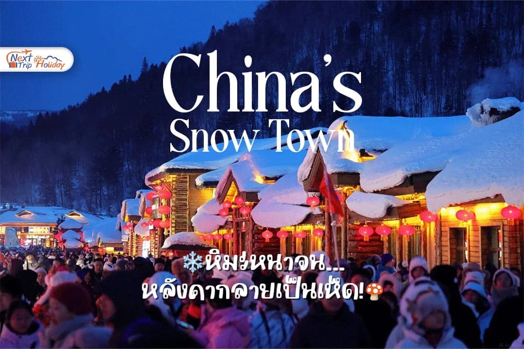 หิมะหนาจนหลังคากลายเป็นเห็ด! พาเปิดโลก China’s Snow Town
