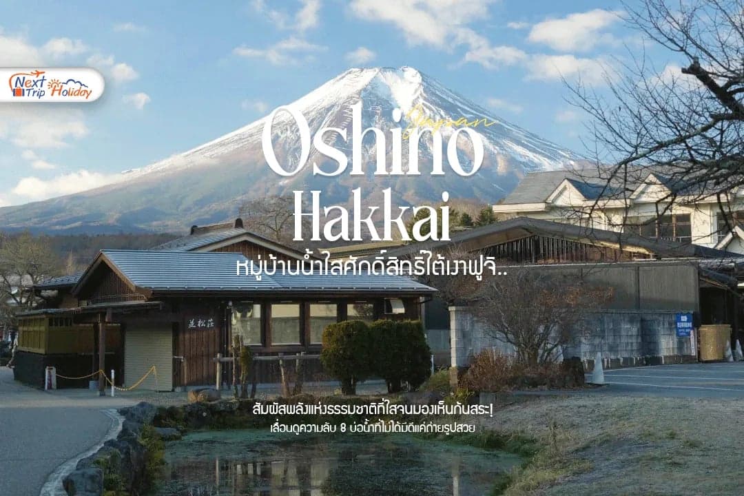 เที่ยว Oshino Hakkai หมู่บ้านน้ำใสศักดิ์สิทธิ์ สัมผัสพลังธรรมชาติวิวฟูจิ
